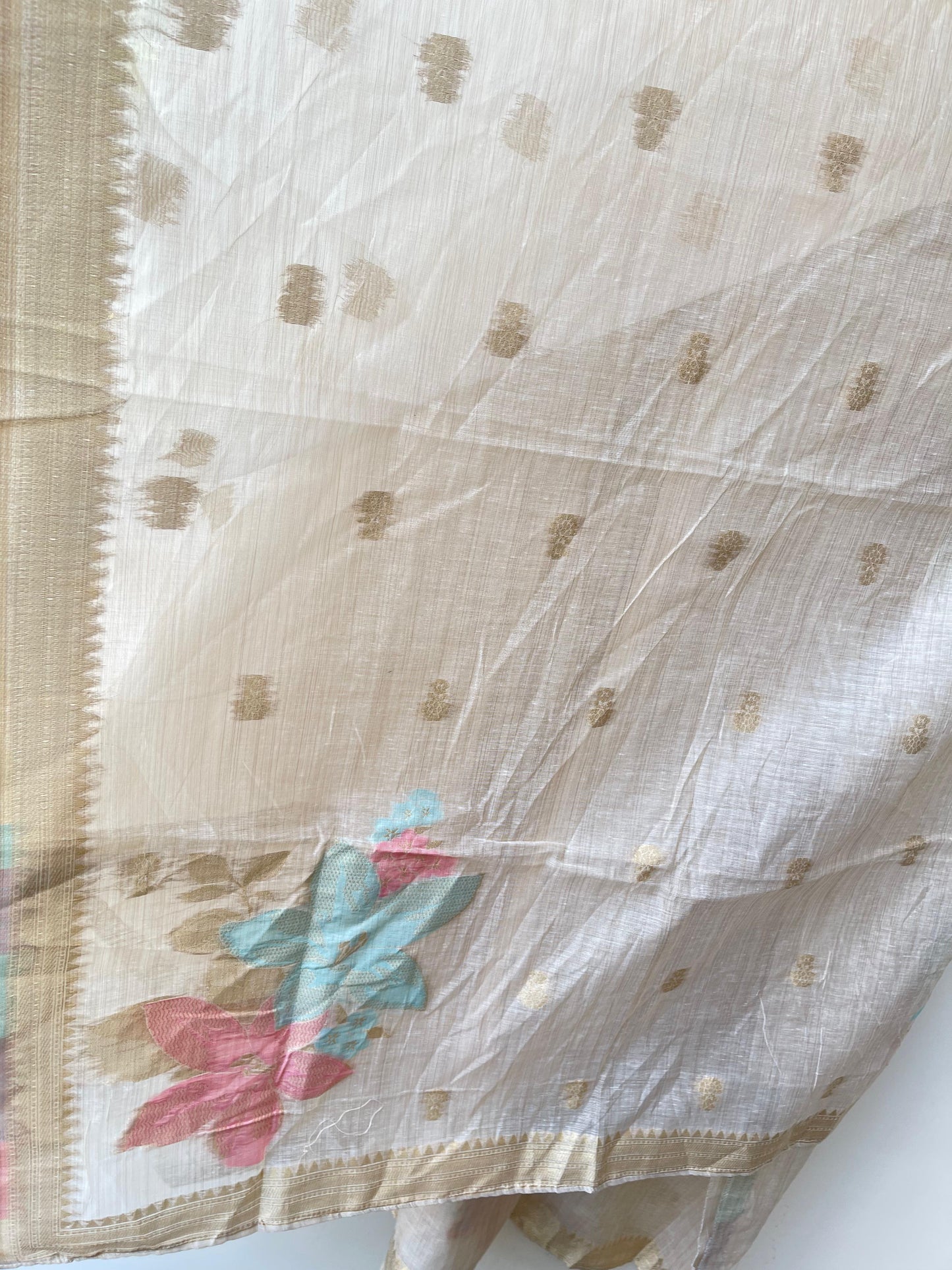 Banarasi weaving mul chanderi unstitched ladies suit Rc18945