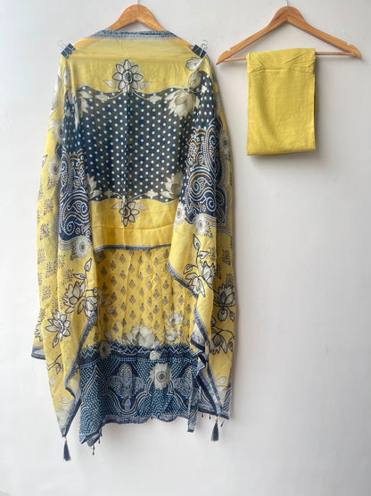 Organza printed unstitched ladies suit Rc19225