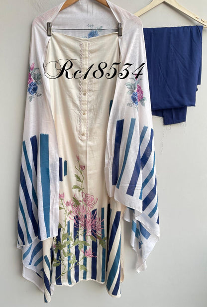 Cotton Printed Unstitched Ladies Suit RC18534 – view 3
