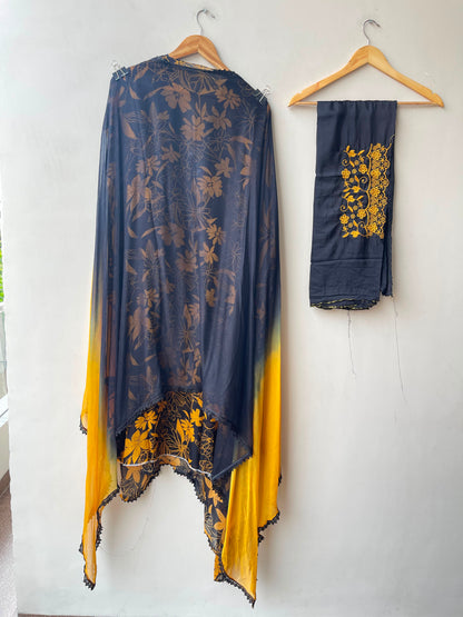 Organza Tuile printed ladies unstitched suit Rc19173