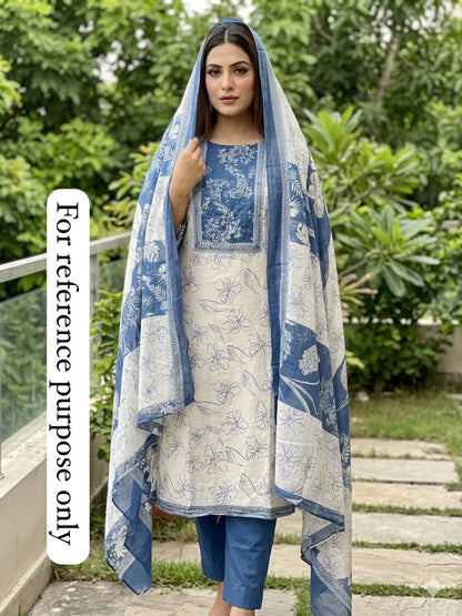 Mul cotton printed unstitched ladies suit Rc18968