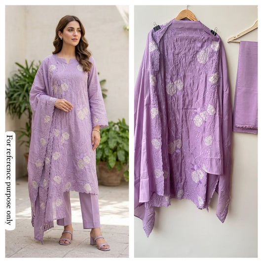 Mul chanderi unstitched ladies suit Rc18915