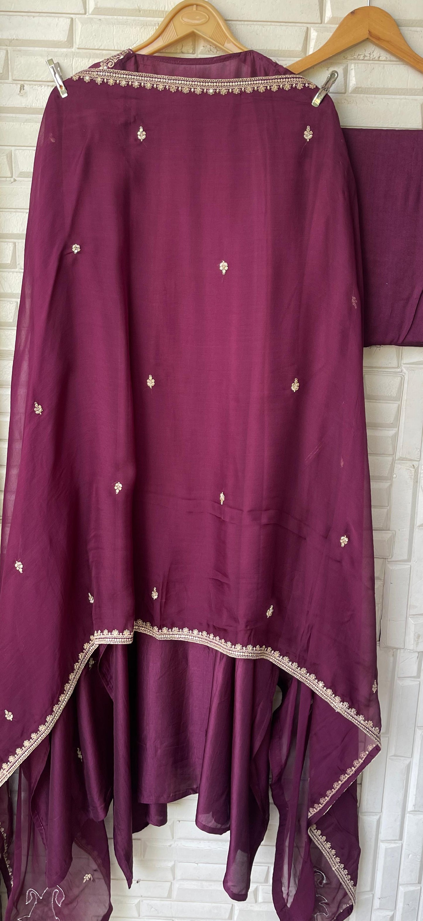 Tassar silk unstitched ladies suit Rc17793