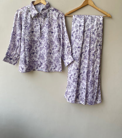Muslin cotton printed ladies stitched coord set Rc19106