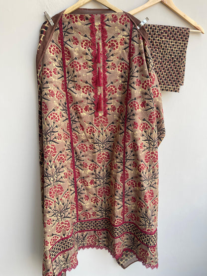 Cotton printed unstitched ladies suit Rc18540