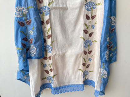 Mul chanderi unstitched ladies suit Rc19113