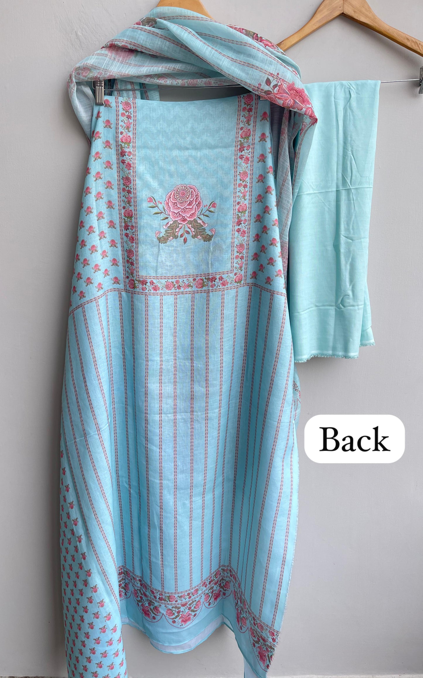 Cambrick Cotton Unstitched Ladies Suit RC-18444 (a) – view 4