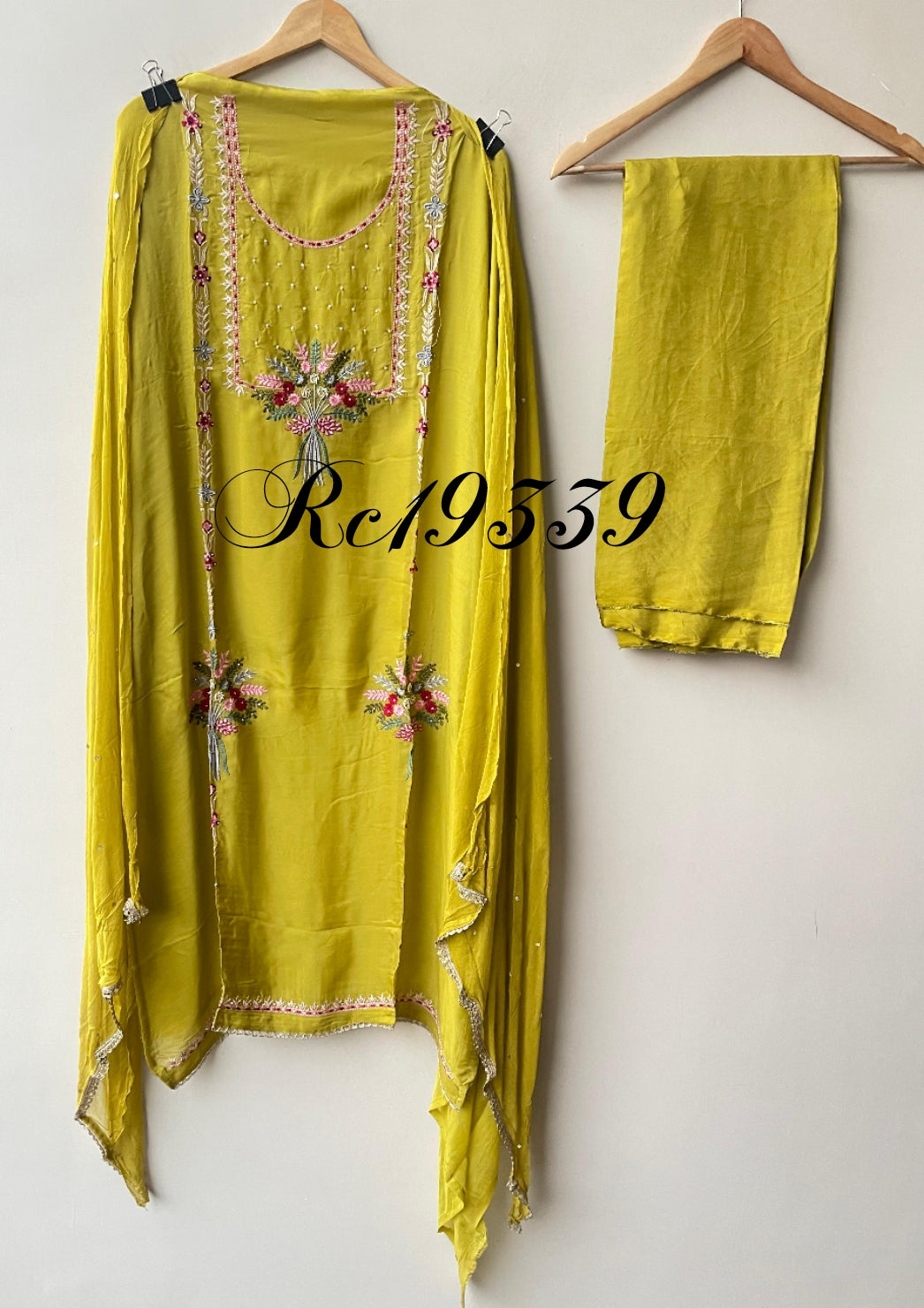 Organza Tuile unstitched ladies suit Rc19339 (a)
