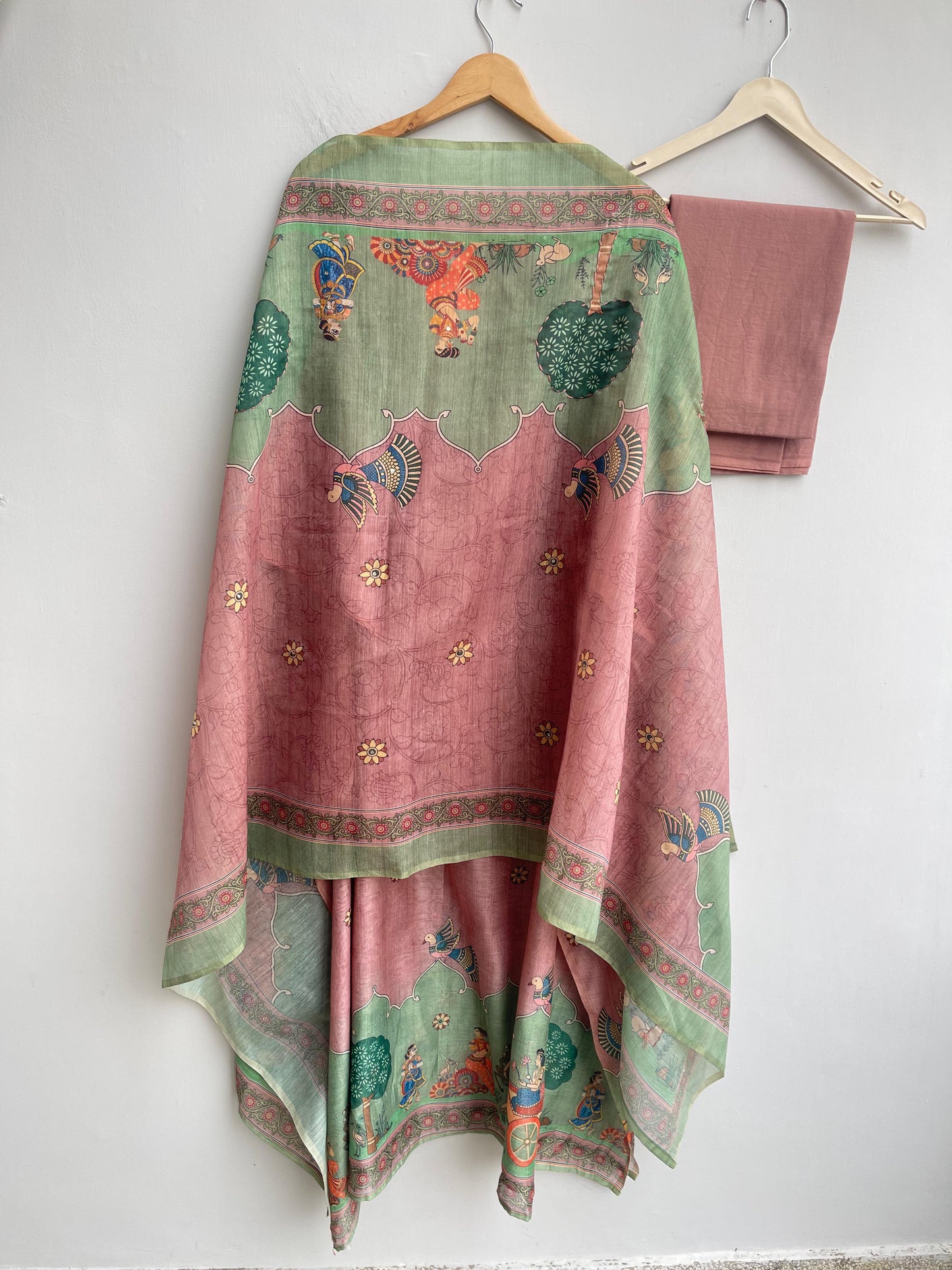Mul Chanderi Unstitched Ladies Suit RC-18291 – view 2