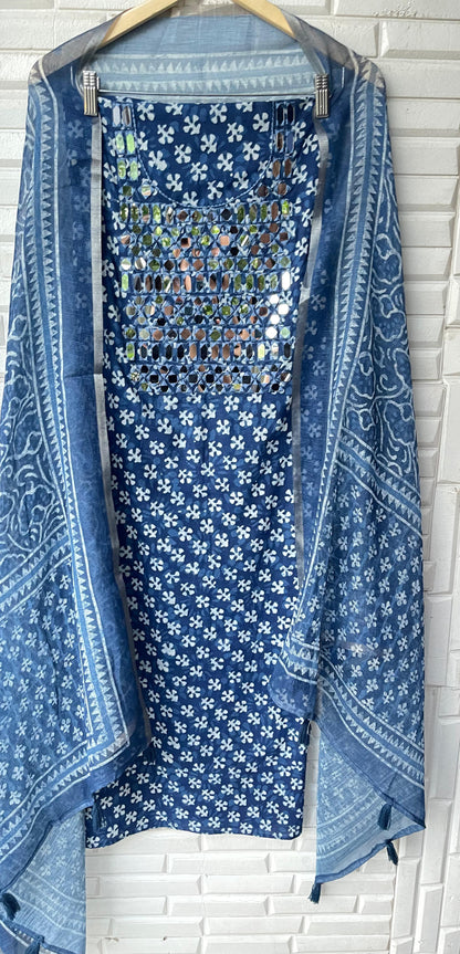 Cotton unstitched ladies suit Rc17370