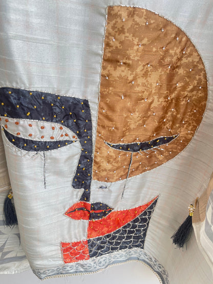 Khadi shimmer linen unstitched ladies suit Rc18371