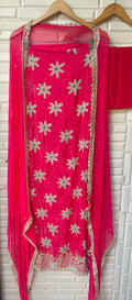 Glass Organza Unstitched Ladies Suit RC-17838