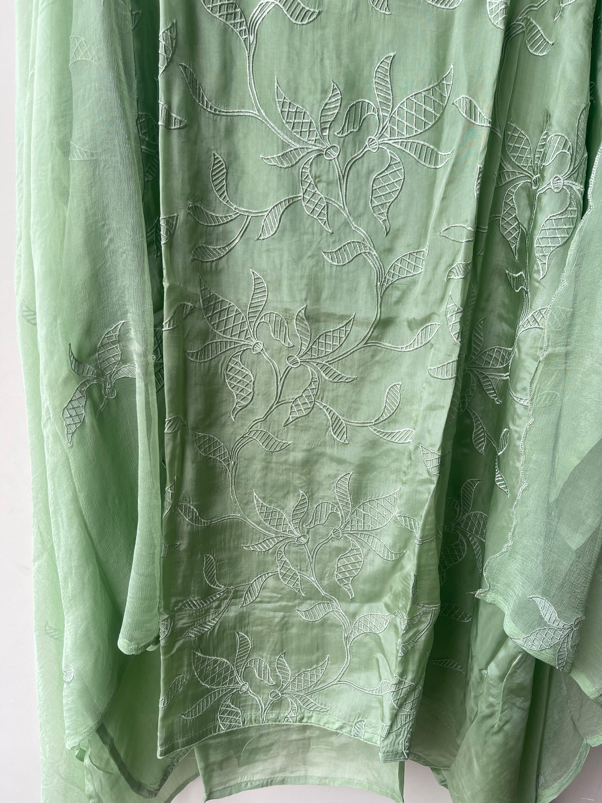 Premium Glass Organza Unstitched 3 Pcs Designer Suit Set