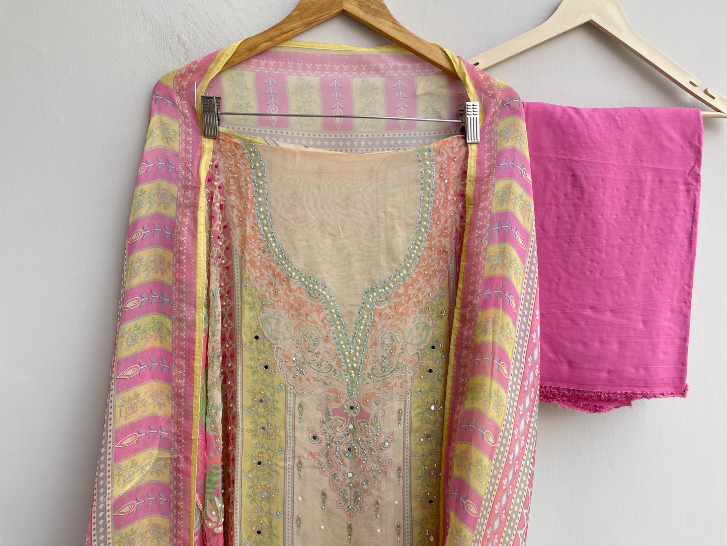 Organza Printed Unstitched Ladies Suit RC-18570