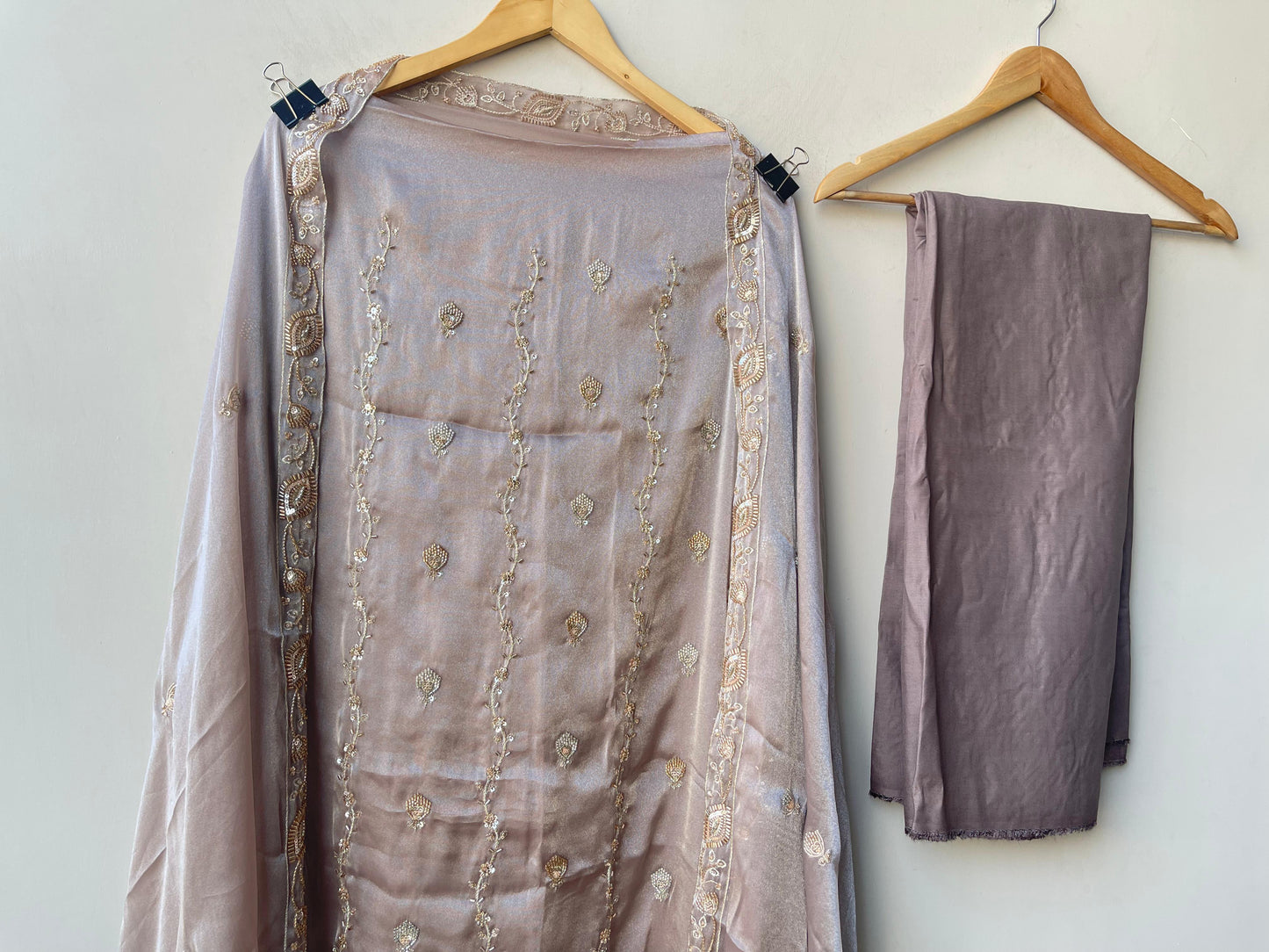Shimmer glass silk unstitched ladies suit Rc19336 (b)