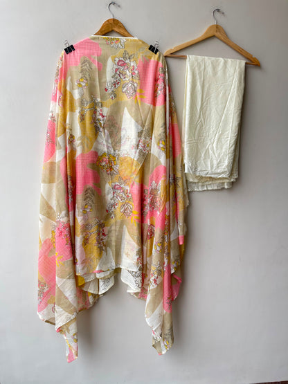 Soft cotton printed ladies unstitched suit Rc19160