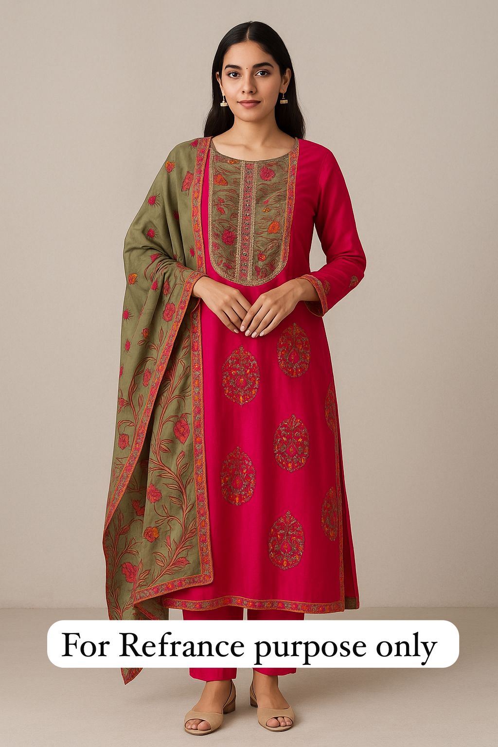 Glass organza unstitched ladies suit Rc17700 (b)