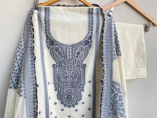 Cotton printed unstitched ladies suit Rc18370