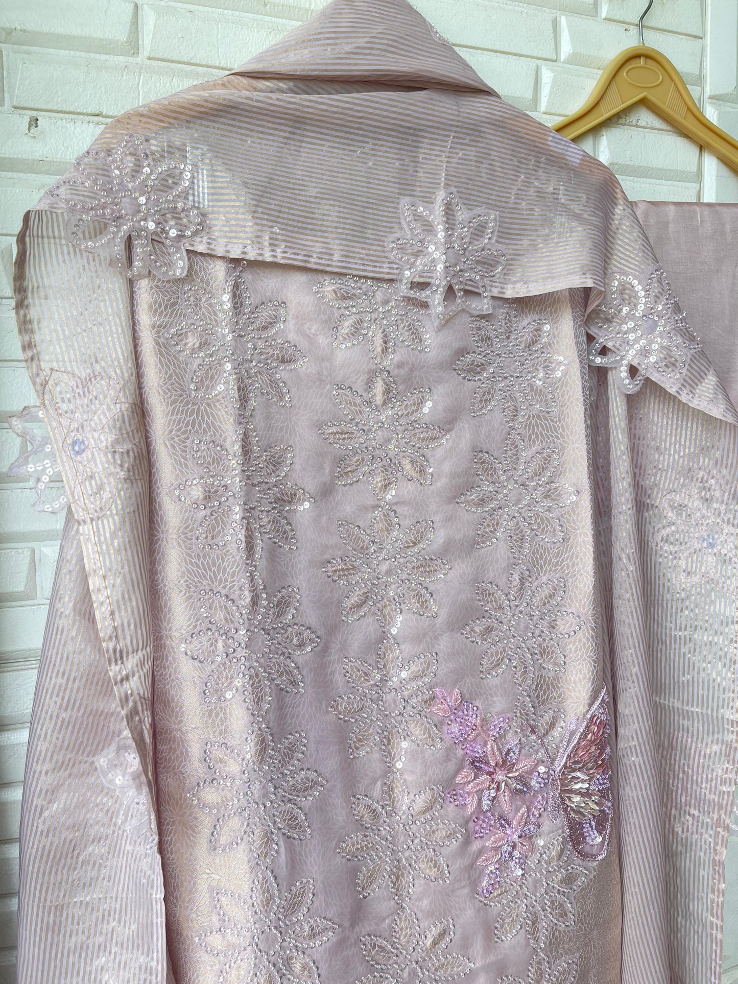 Pure brocade self banarasi shimmer silk unstitched ladies suit Rc17747 (c)