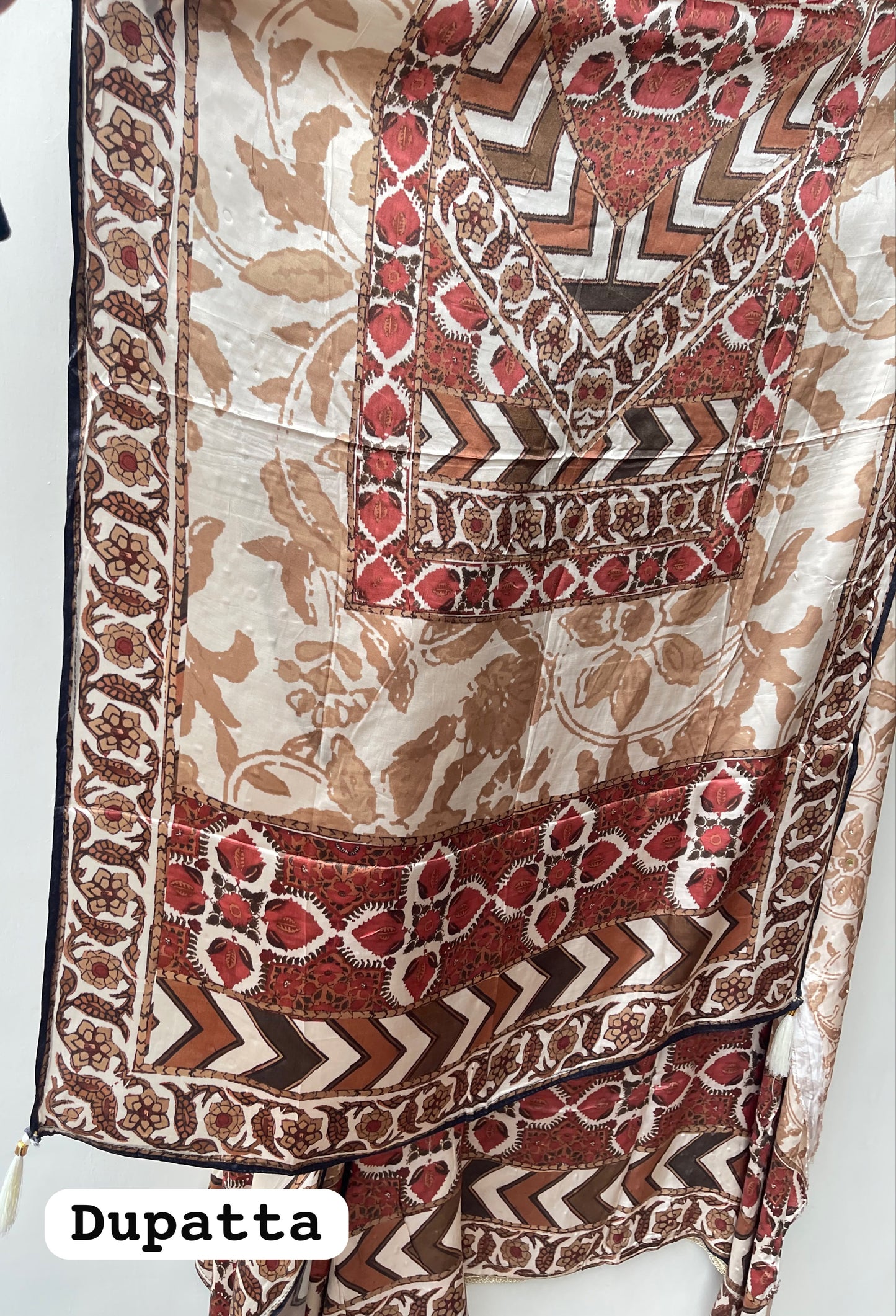 Gajji silk printed unstitched ladies suit Rc19229