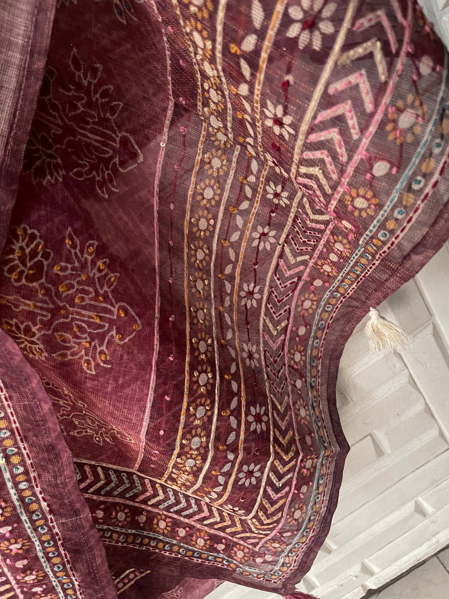 Linen silk unstitched ladies suit Rc17757 (b)