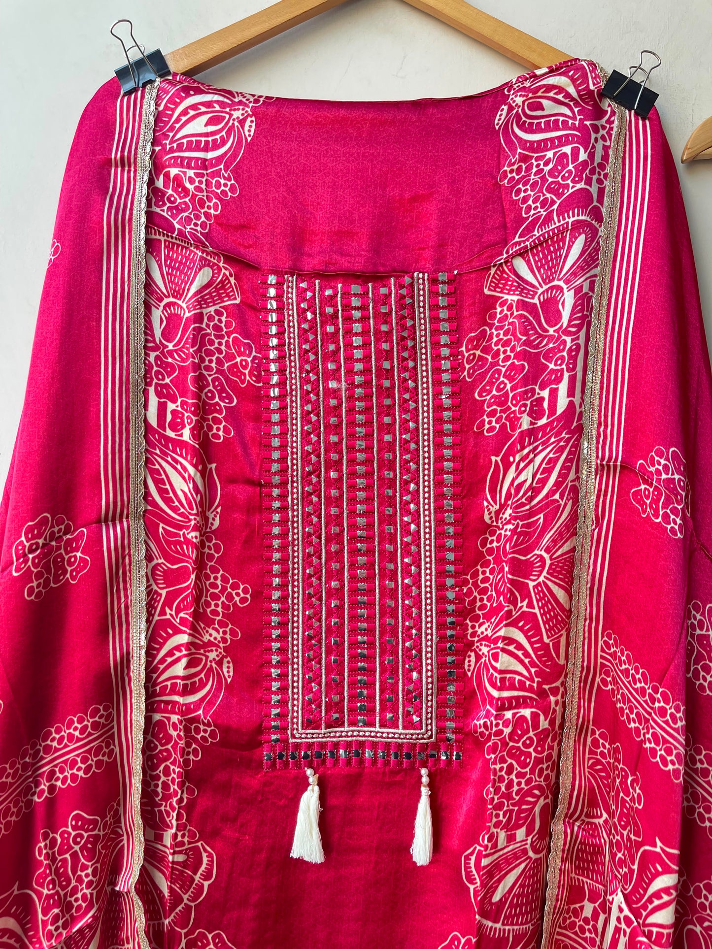 Gajji silk printed unstitched ladies suit Rc19311 (b)