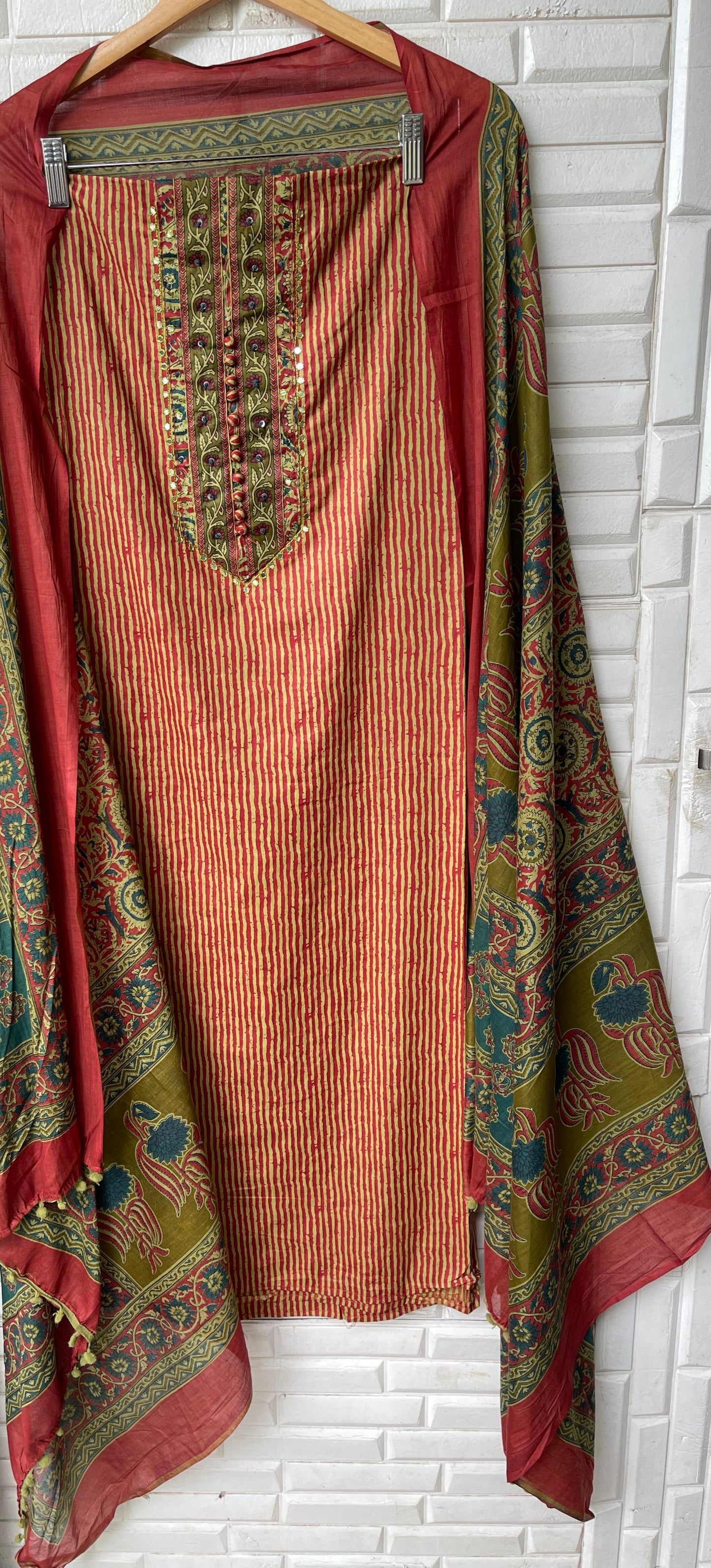 Cotton unstitched ladies suit Rc17287 (b)