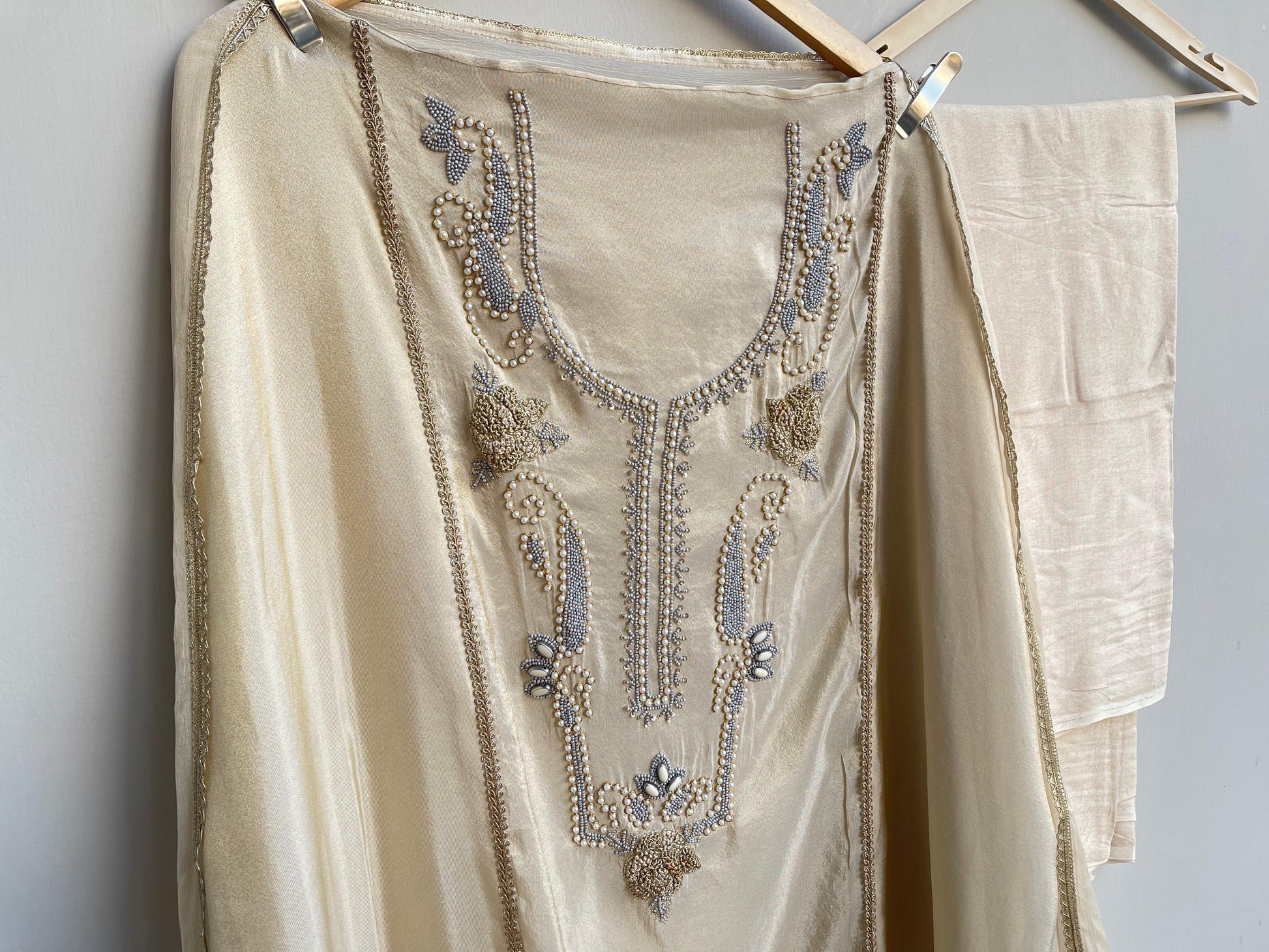 Shimmer Silk Unstitched Ladies Suit RC-18336