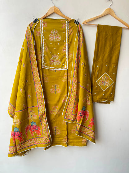 Cotton printed unstitched ladies suit Rc19306 (b)