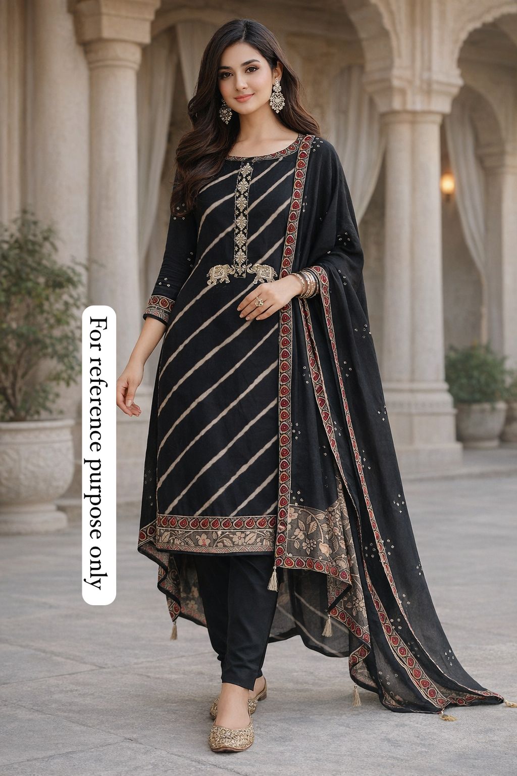 Pure silk printed unstitched ladies suit Rc18543 (c)
