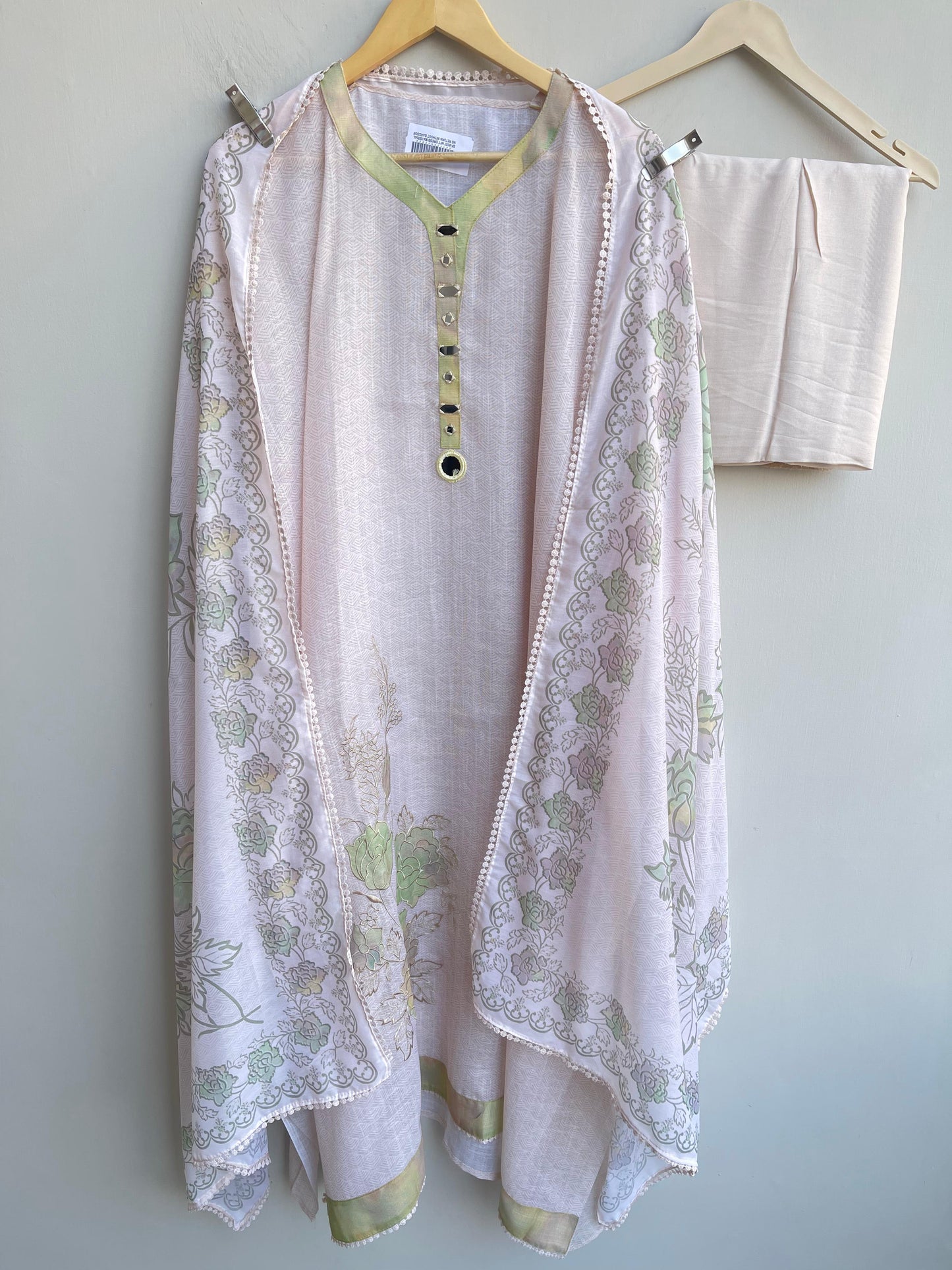 Self linen printed unstitched ladies suit Rc18428 (b)