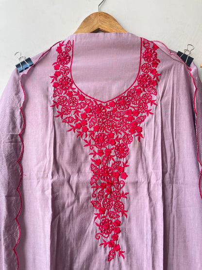 Mul Chanderi Unstitched Ladies Suit with Pearl Embroidery RC-19259 - Royal Chic by Priti (photo 8)