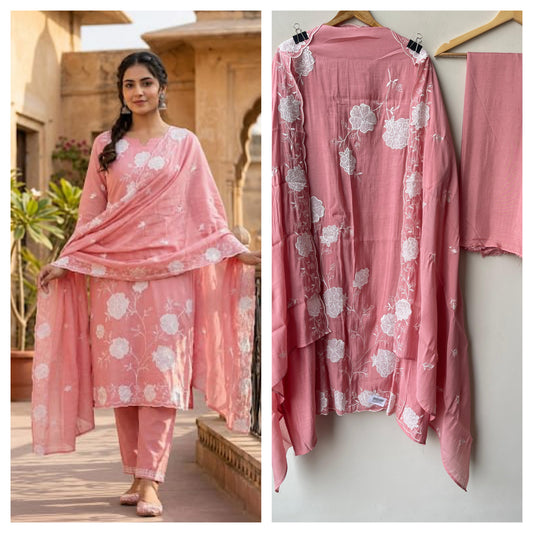Mul chanderi unstitched ladies suit Rc19326 (b)