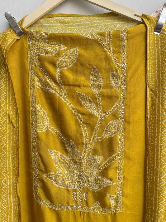 Tassar silk unstitched ladies suit Rc17904 (a)