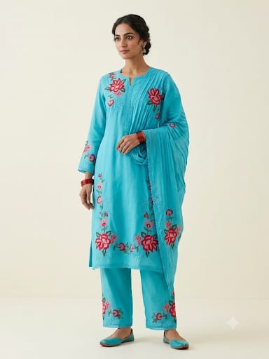 Organza Tuile unstitched ladies suit Rc19242