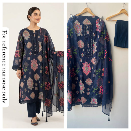 Cotton printed unstitched ladies suit Rc18973