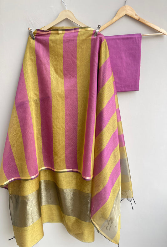 Chanderi silk unstitched ladies suit Rc17994 (b)