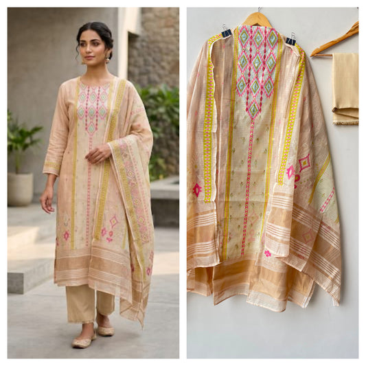 Banarasi kota doriya ladies unstitched suit Rc19283