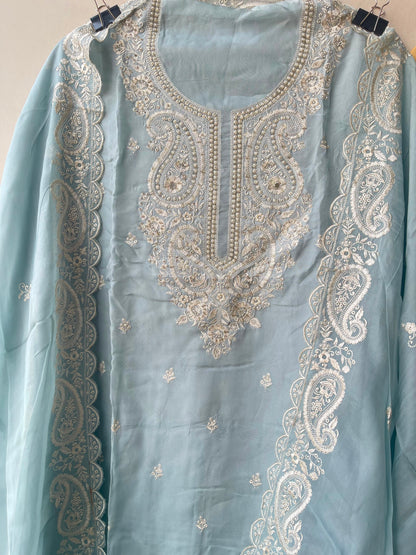Organza unstitched ladies suit Rc19310 (c)