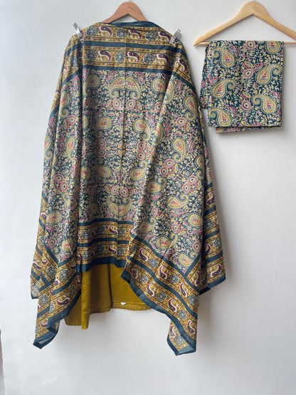 Worli art inspired cotton ladies unstitched suit Rc19082 (c)