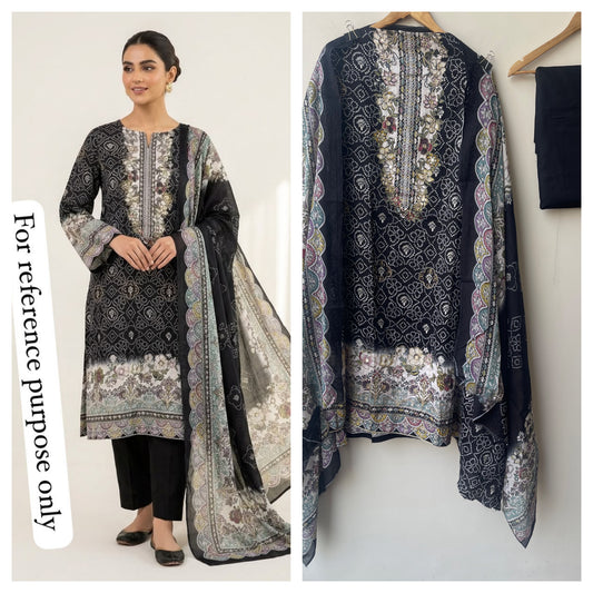 Cotton printed unstitched ladies suit Rc18978