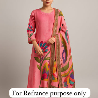 Shimmer silk unstitched ladies suit Rc17765