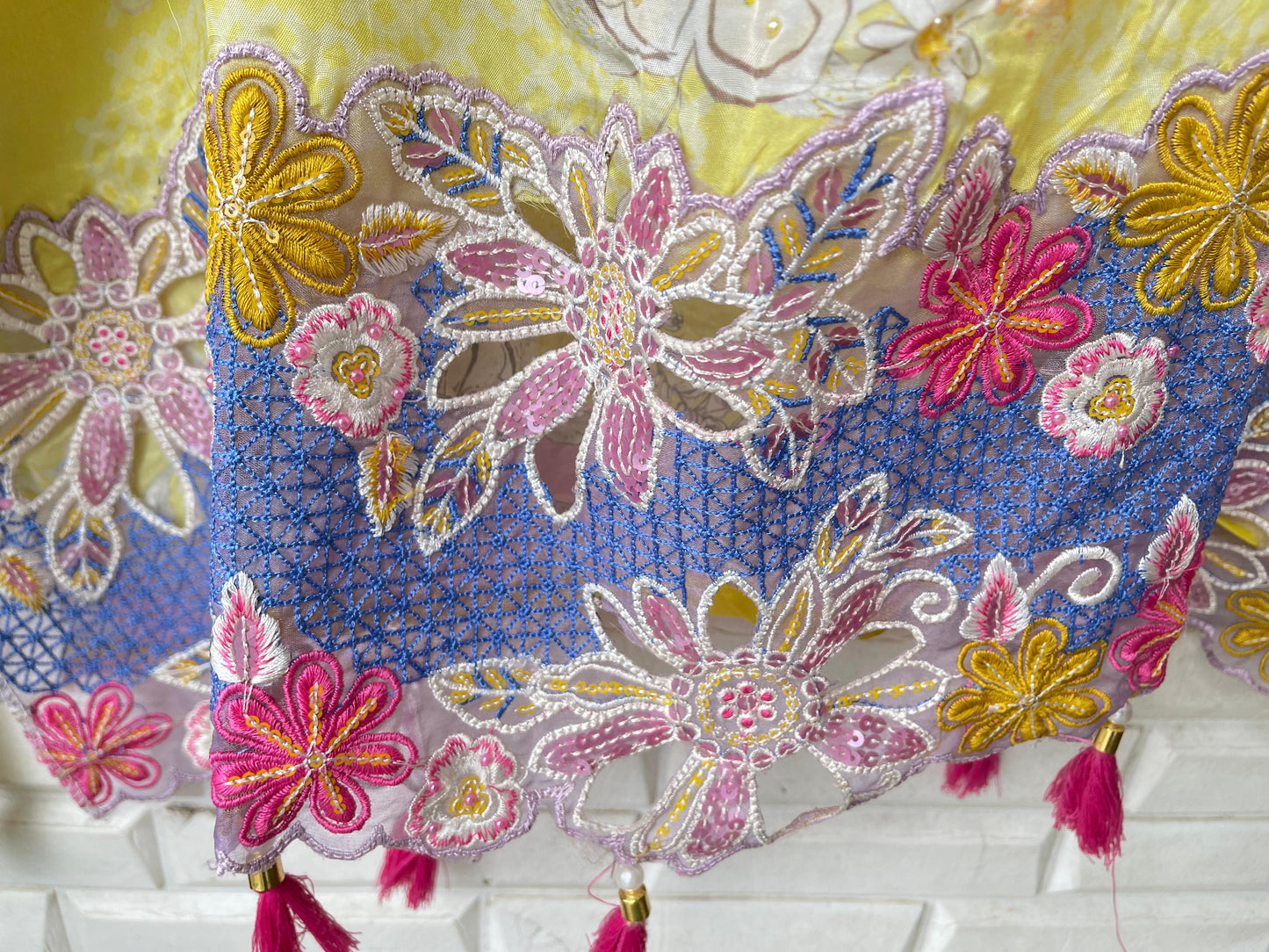 Muslin silk unstitched ladies suit Rc17760