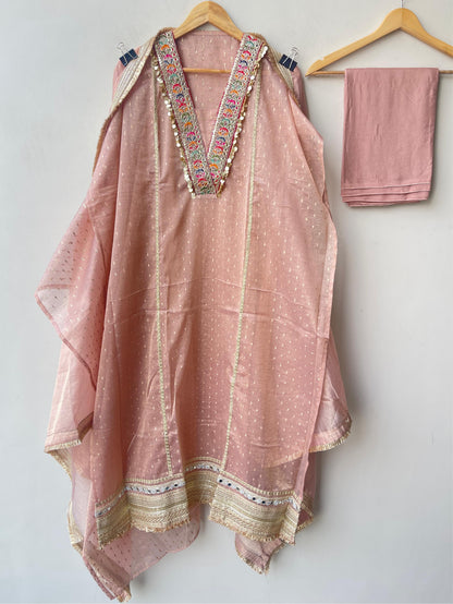 Banarasi crushed shimmer tissue ladies unstitched suit Rc19327
