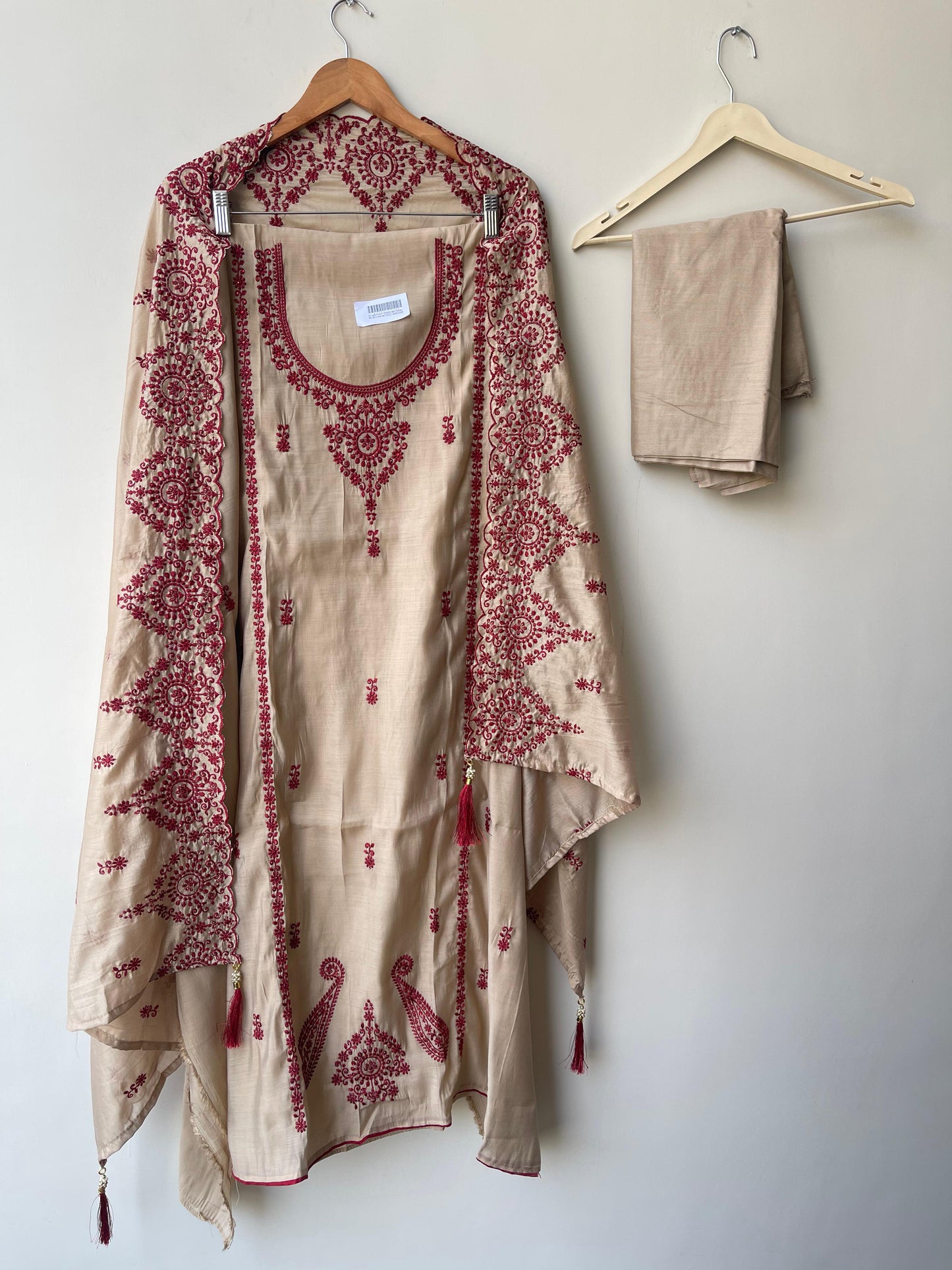 Mul Chanderi Unstitched Ladies Suit RC-18698 – view 3