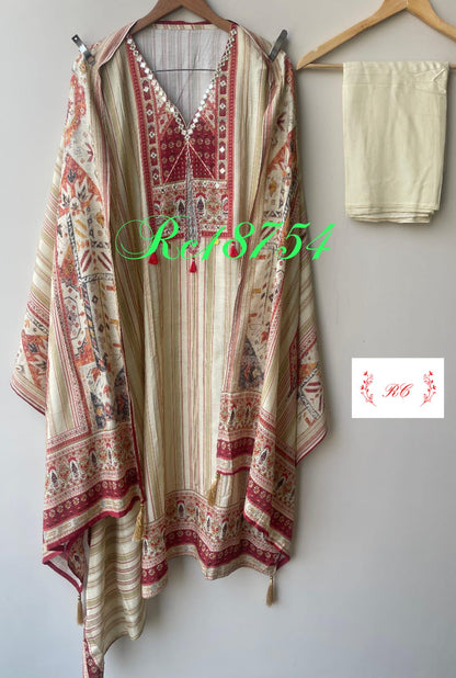 Muslin Printed Unstitched Ladies Suit RC-18754 – view 3