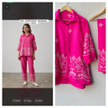 Soft linen cotton stitched ladies coord set Rc19114