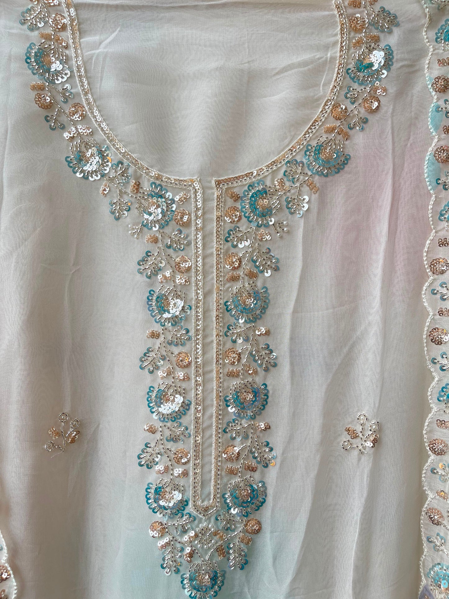 Soft organza fabric ladies unstitched suit Rc19138 (a)