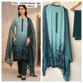 Fine self organza print shaded unstitched ladies suit Rc19178 (a)