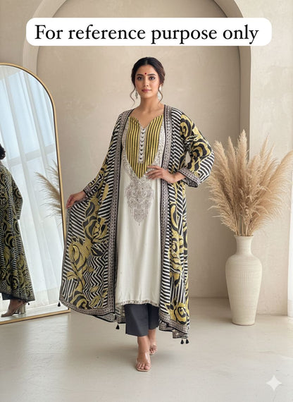 Muslin printed unstitched ladies suit Rc18374 (a)